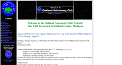 Desktop Screenshot of oaklandastronomy.net