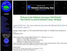 Tablet Screenshot of oaklandastronomy.net